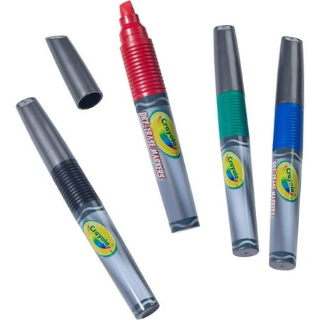 Crayola Dry Erase Chisel Tip Markers, Red, 12pk