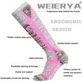 thumbnail image 2 of Ski Socks 2 Pairs Pack for Skiing, Snowboarding Performance Socks, 2 of 4