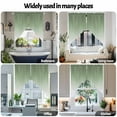 thumbnail image 6 of Sage Green Swag Valances for Windows 2 Pack and White Ombre Color Gradient Swag Kitchen Curtains 36 Inches Long Rod Pocket Short Window Treatment for Kitchen Bathroom 28"x36", 6 of 8