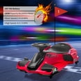 thumbnail image 4 of M optimized 24V Ride on Drift Car, Kids Electric Drifting Go-Kart High/Low Variable Speed with 5 Wheels, Up to 7.5 MPH, Built-in Music, Front+Tail LED Light, Low-Power Alarm, for Kids Aged 8+, 4 of 5