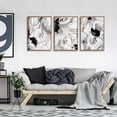 thumbnail image 3 of Hieng 3 Piece Large Modern Abstract Canvas Wall Art For Living Room, Green Black White Minimalist Wall Art Decor Posters Prints For Bedroom Office, 3 of 6