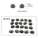 thumbnail image 3 of Piedras decorativas de resina Marrón claro Manchas blancas multicolor | 20 piezas | Pavimento hortícola para jardineras de suculentas, jardinería en patios, terrarios, piedras de acento para, 3 of 9