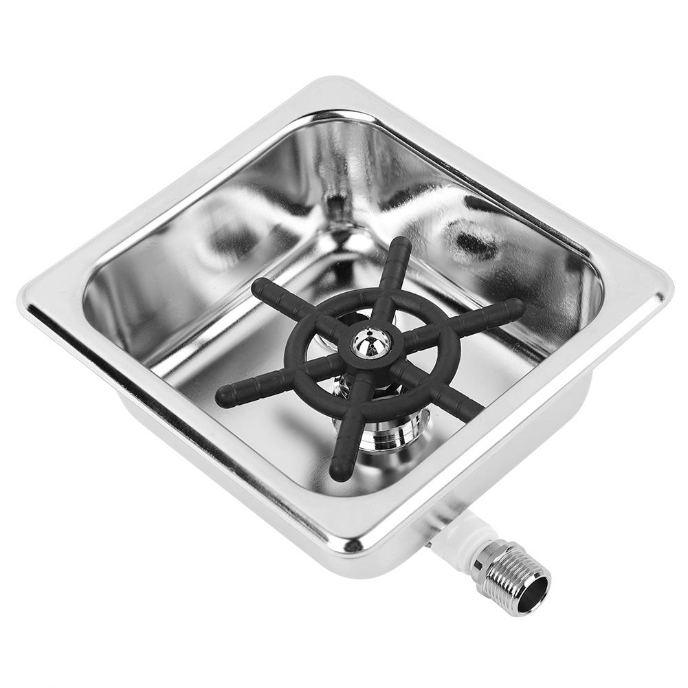 FAGINEY Automatic Stainless Steel Cup Washer Cleaner Glass Rinser for Hotel Bar Coffee Milk Tea