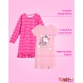 thumbnail image 2 of Sweet & Sassy Girls' Pajamas - 2 Pack Sleep Shirt Nightgown Pajamas (Size: 4-14), 2 of 7