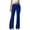 Blue, variant on Lenpel Flare Sweatpants for Women Casual Mid Rise Drawstring Bell Bottom Comfy Lounge Yoga Pants Bootcut Workout Pants
