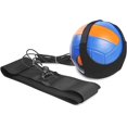 thumbnail image 2 of Ayuda para equipo de entrenamiento de voleibol, banda elástica de resistencia de voleibol de autoentrenamiento con bolsa de cintura ajustable y correa de mano, 2 of 5