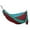 Aqua/Maroon, variant on Grand Trunk Double Deluxe Hammock with Straps – Extra-Wide Parachute Nylon Hammock for Two, 10'6" x 6'6", 400 lb Capacity, Includes Tree-Friendly Straps & Carabiners