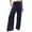 Navy, variant on Outfmvch Gauze Pants Linen Palazzo Pants for Women Cropped Linen Pants Women Beach Pants Women' S Culottes for Women High Waisted Linen Pants Women Flowy Lounge Gaucho Pant Beige 1 S-3XL