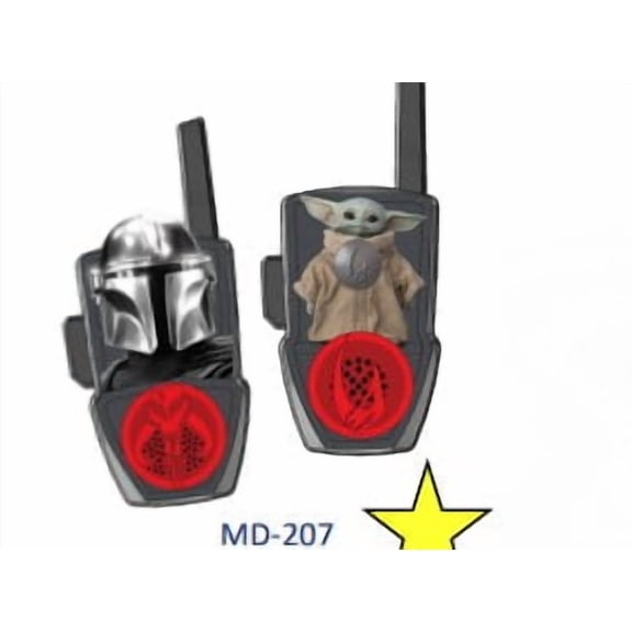 Star Wars Mandalorian Easy Push to Talk Walkie Talkie Set