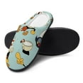 thumbnail image 4 of Characters Cuphead Show Fuzzy Cotton Slippers For Mens Winter Cotton Lightweight Anti-slip Rubber Sole Slippers House Open Back Slippers Closed Toe Slippers, 4 of 9