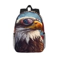 thumbnail image 1 of Lukts Bald Eagle Pilot Pattern 15 Inch Student Backpack, Waterproof Laptop Backpack with Adjustable Shoulder Straps, Lightweight Travel, Campus Backpack, Unisex, 1 of 6