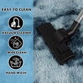 thumbnail image 6 of ZENELESS 4x6ft Fluffy Rugs,Super Soft Indoor Modern Carpets,Anti-skid Fuzzy Area Rug for Teens Dorm Nursery Bedroom Home Decor Tie-dye Blue&Gray, 6 of 9
