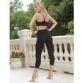 thumbnail image 3 of EuroSkins 34945-B-M Active Adult Seamless Capri Leggings, Black - Medium, 3 of 3