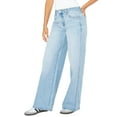 thumbnail image 3 of Celebrity Pink Women's and Women's Plus Baggy Wide Leg Jeans, Available in Regular, Short, Long Inseams, Sizes 1-24, 3 of 5