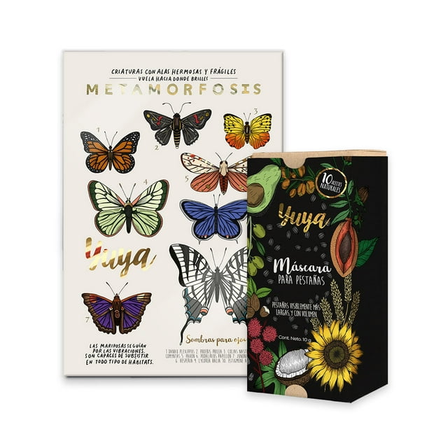 Máscara Yuya 10 aceites Sombras Metamorfósis 18 colores