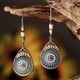 thumbnail image 1 of Xiao Hua Pendientes colgantes de estilo retro, nuevos y únicos, para mujer, estilo étnico bohemio vintage (plateados)., 1 of 1