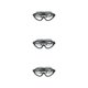 thumbnail image 2 of Wosthever Gafas de natación para niños con caja de almacenamiento Gafas de moda ajustables Gafas antivaho impermeables Competición Negro Negro 3Conjunto, 2 of 6