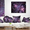 thumbnail image 3 of Designart Fractal Flower Soft Purple Digital Art - Flower Throw Pillow - 18x18, 3 of 4