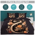 thumbnail image 5 of 3 Pcs Soft Bedding Set, Includes 1 Duvet Cover with Zipper And 2 Pillow,Shams Flower Entwined Snake Full(79"×90"), 5 of 8