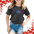 thumbnail image 2 of Ketyyh-chn99 T-Shirt à Col Roulé de Base Uni pour Tout-Petits Filles Garçons, T-Shirt à Manches Courtes pour Filles, T-Shirt d'Été à Col Rond, Coupe Décontractée, Chandails de Base pour 3-4 Ans, Noir, 2 of 5