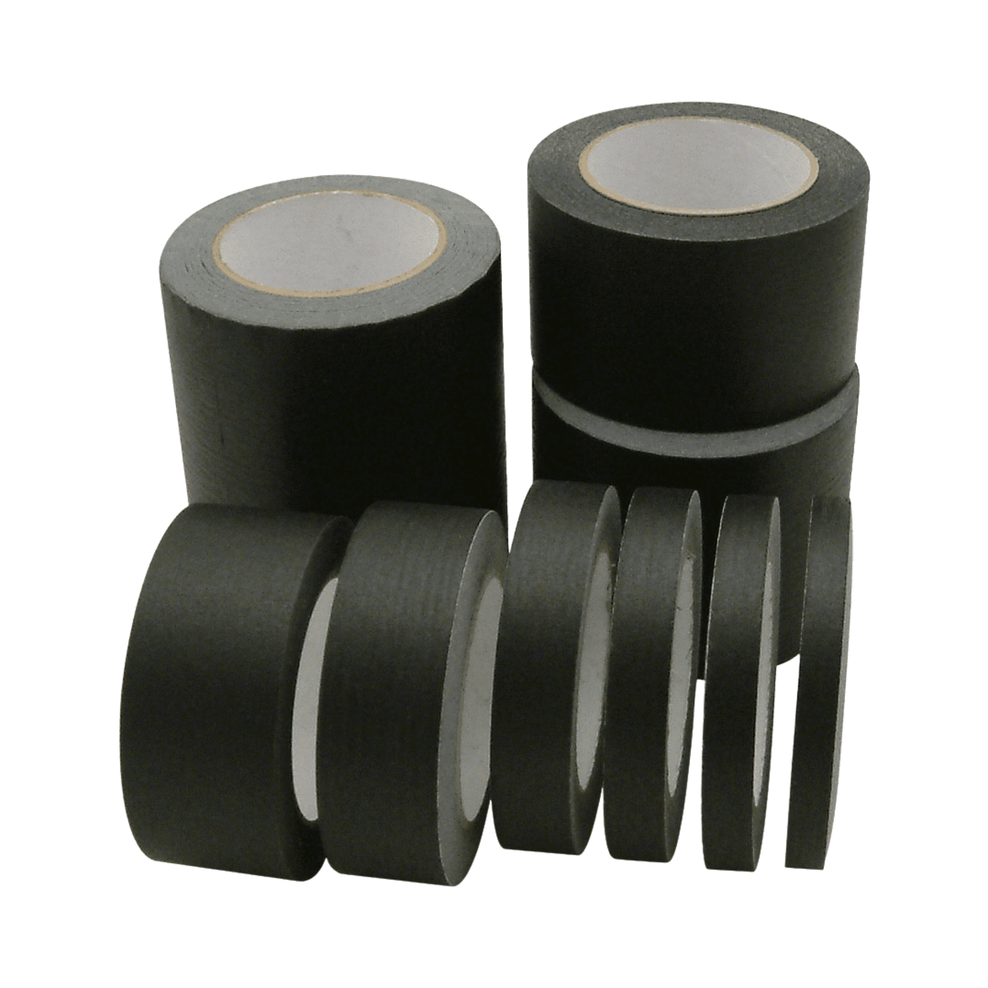 JVCC JV497 Black Masking Tape: 6 in. (144mm actual) x 60 yds. (Black)
