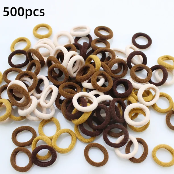 100/300/500 Uds. Bandas elásticas coloridas para el cabello para niñas, coleteros para sujetar el cabello, bandas de goma, accesorios para el cabello, bandas para niñas