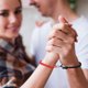 thumbnail image 3 of Pulseras de pareja con colgantes magnéticos, pulsera de cuerda trenzada con campanas magnéticas, dijes de votos de amor eterno, 1 par para mujeres y hombres, 3 of 8
