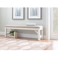 thumbnail image 2 of Powell Turino Distressed White Bench, 2 of 9