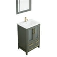 thumbnail image 6 of Vanity Art 24" Single Sink Freestanding Bathroom Vanity Set with Ceramic Top and Mirror, 6 of 8