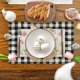 thumbnail image 2 of Artoid Mode Buffalo Plaid Bunny Ear Foot Flower Easter Placemats Set of 4, 12x18 Inch Seasonal Spring Table Mats for Party Kitchen Dining Decoration, 2 of 4