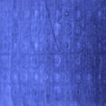 thumbnail image 1 of Ahgly Company Machine Washable Indoor Square Oriental Blue Industrial Area Rugs, 6' Square, 1 of 4