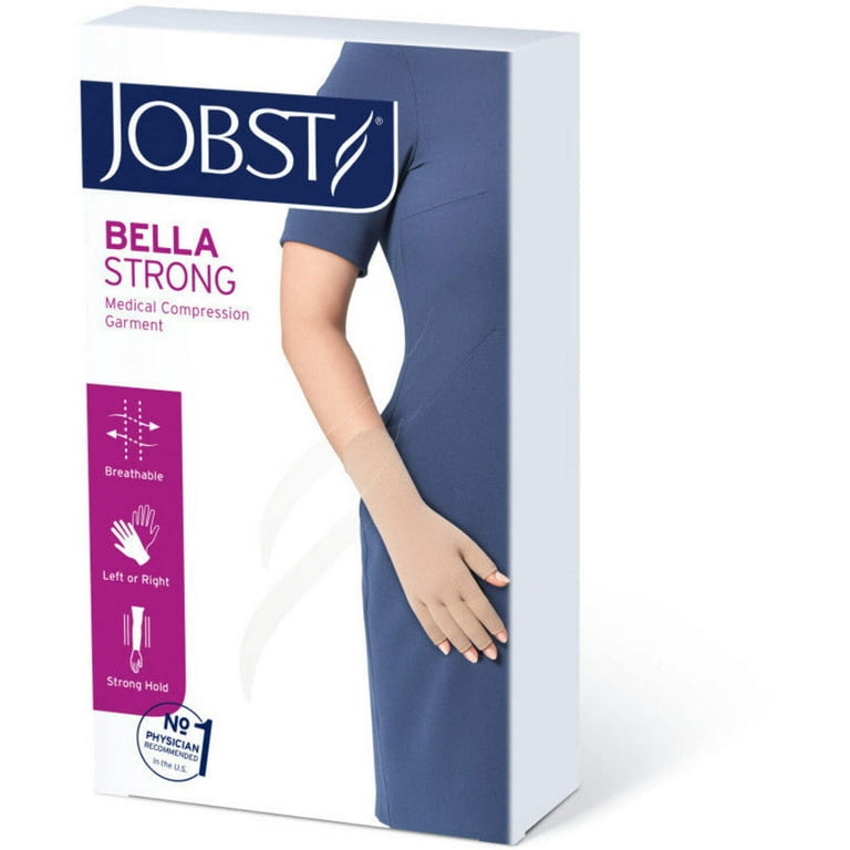 JOBST Bella Strong Ready-to-Wear Compression Glove - 20-30 MmHg, Beige, Size 4