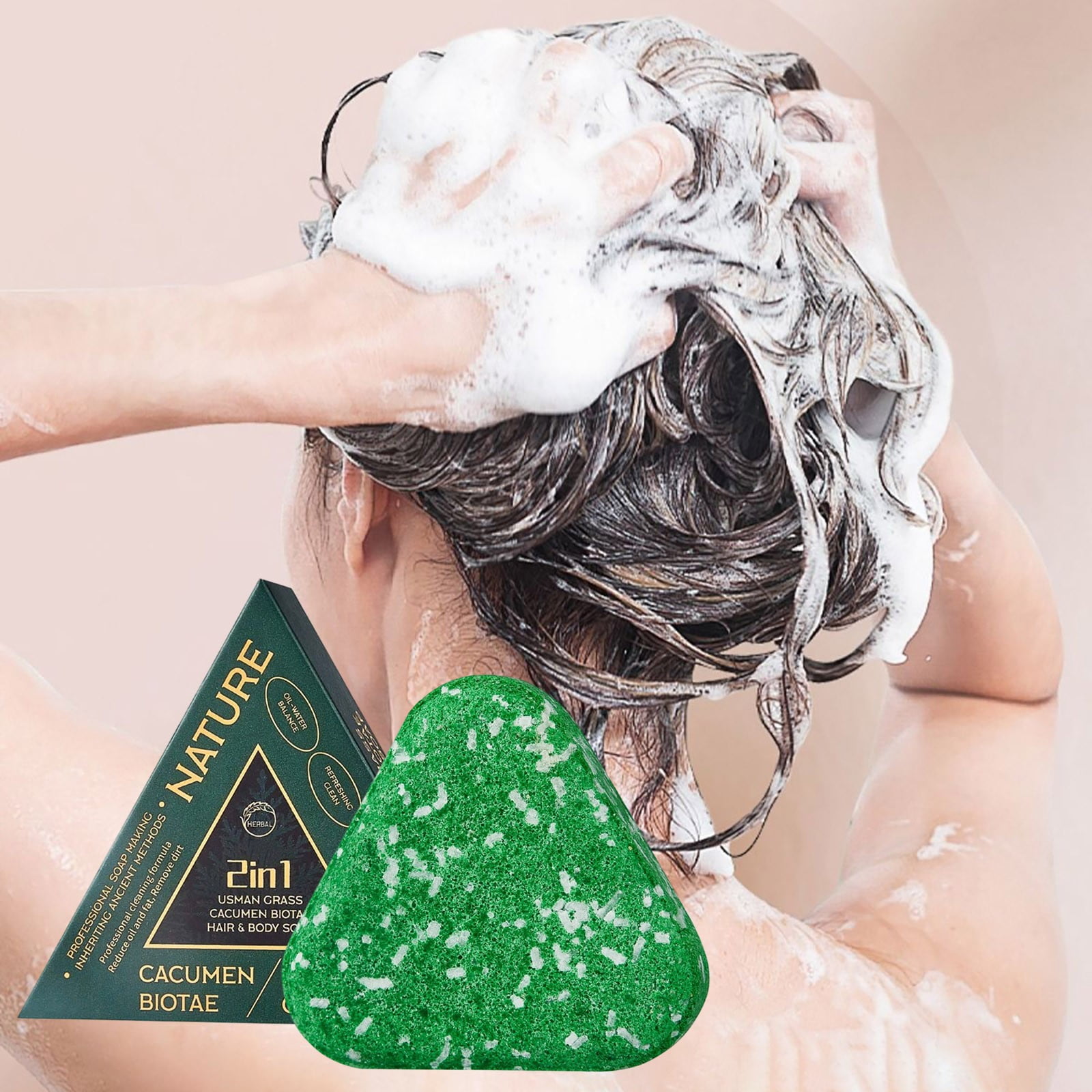 Nature Triangle Shampoo Bar 2025, Nature Seven Green Soap Shampoo