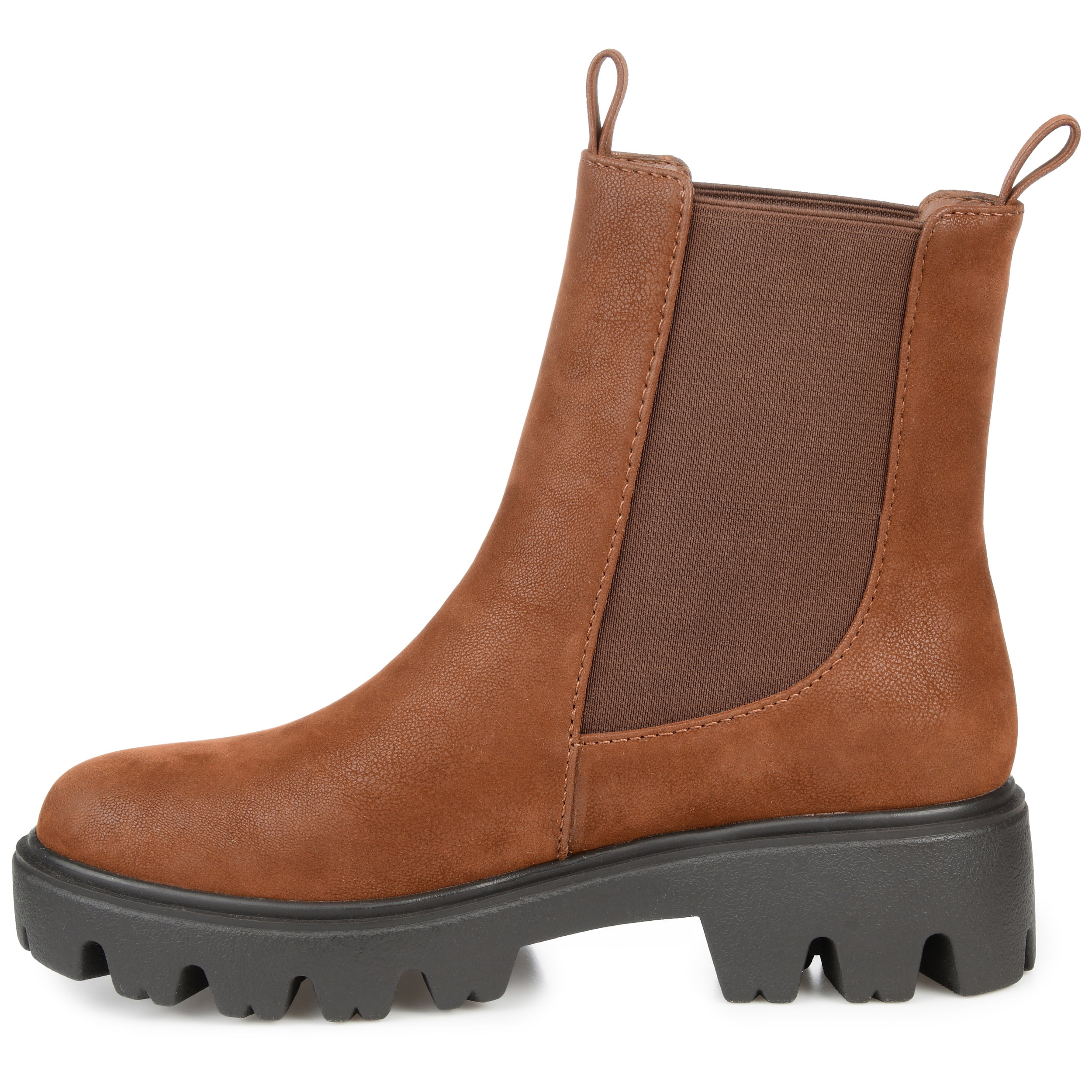 Journee Womens Ivette Pull On Block Heel Booties