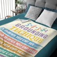 thumbnail image 5 of Five Grounding Techique Flannel Throw Blanket Warm Cozy Soft Funny Print Blankets, 5 of 5
