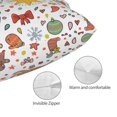 thumbnail image 3 of Fotbe Winter Christmas And New Year Deer Funda de Almohada Decorativa Estilo Occidental, Lujo en Algodón, Fundas para Almohadas King, Cojín Estampado para Decoración del Hogar-14"x20", 3 of 6