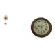 thumbnail image 1 of Escultura de hojas,Estatua de hoja de metal Escultura de hoja Decoración del hogar,Reloj de pared,Reloj de pared de pájaro cantor de 10 pulgadas para decoración del hogar,Relojes de pared, 1 of 7