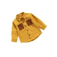 thumbnail image 2 of Seyurigaoka Little Boys Shirt Color Splicing Pocket Lapel Long Sleeve Tops, 2 of 6