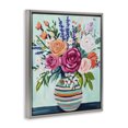 thumbnail image 2 of Stupell Industries Contemporary Big Bloom Abstract Bouquet Gray Floating Frame Canvas Art, 17 x 21, by Petals Prints Design, 2 of 7