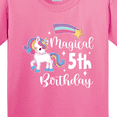 thumbnail image 4 of Inktastic Magical 5th Birthday Rainbow Unicorn with Star Youth T-Shirt, 4 of 5