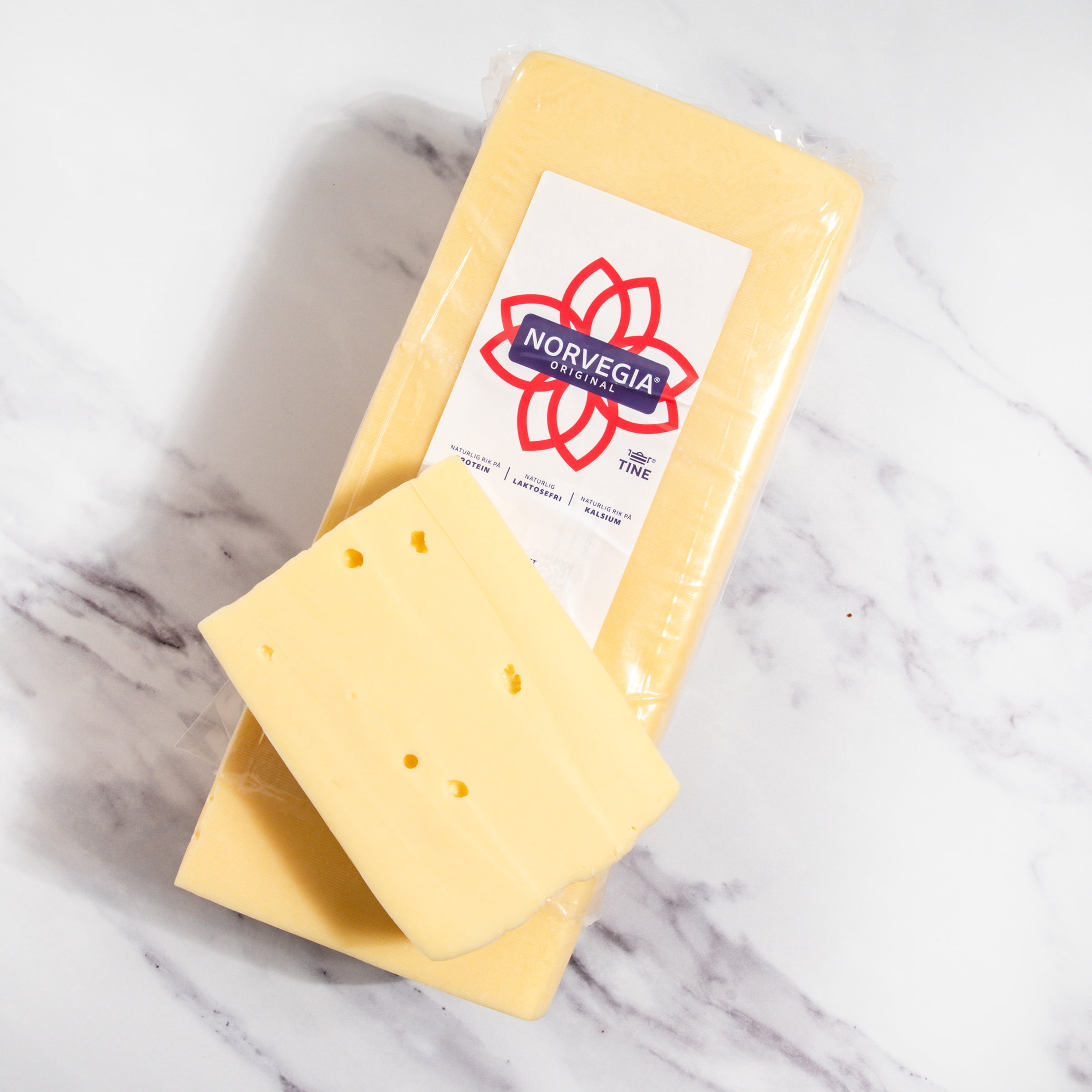 igourmet Scandinavian Norvegia Cheese - 2 Pound Club Cut - Pack of 3  (6 pound)