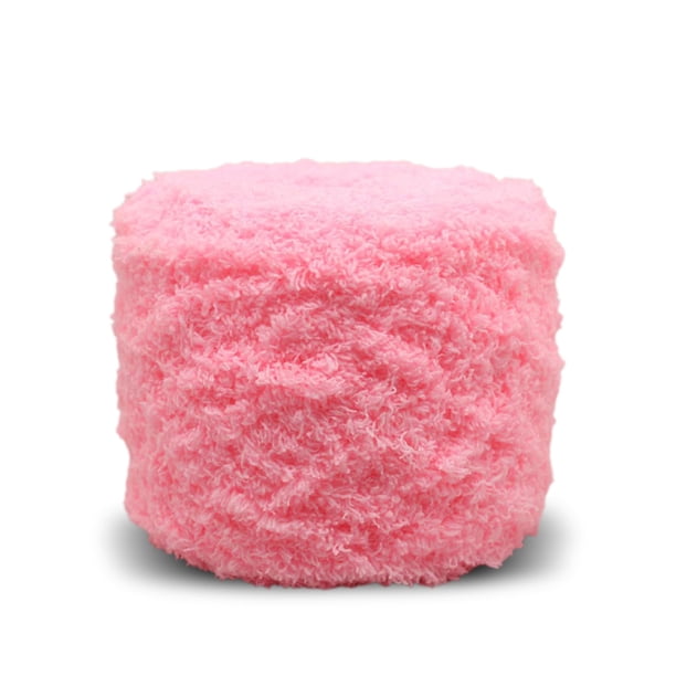 Bearachild Hilo de algodón liso de 100G/bola, hilo de lana de lana Coral colorido de ganchillo para tejer a mano, suéter, sombrero, bufanda para bebé, Artesanía No.04 Bearachild HA008931-04