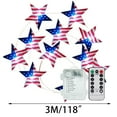 thumbnail image 2 of Karymi Red White and Blue Lights Remote Control String Plug In Indoor Outdoor String Lights, Ideal for Any Patriotic Decorations & Independence Day Decorations, 9.84 F Clearance, 2 of 6