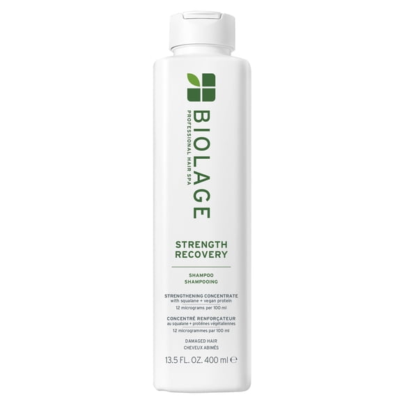 Biolage Strength Recovery Shampoo Reparador de Cabello Dañado 400 ml | Shampoo Reparador y Fortalecedor| Fórmula Vegana & Libre de Crueldad Animal