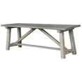 thumbnail image 4 of AmeriHome Trestle Farm House Mango Wood 53 in. Bench - Grey, 4 of 5