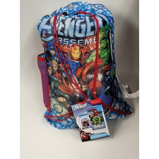 Set De Almohada Y Manta Marvel Superheroes - Saco De Dormir Infantil Para Fiestas Pijamas, Viajes O Camping