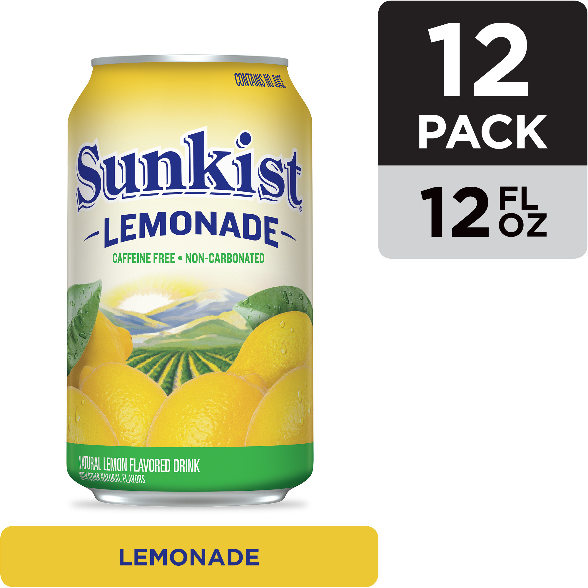 Sunkist Lemonade, 12 fl oz cans, 12 pack