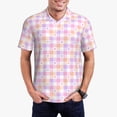 thumbnail image 3 of Rocae Heart Buffalo Plaid for Men's Short Sleeve Polo Shirt, Quick Drying Performance Moisture Wicking Sports Men's Golf Shirt X-Large, 3 of 9