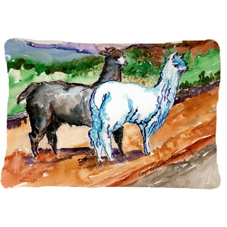 Caroline's Treasures Llama Indoor/Outdoor Throw Pillow