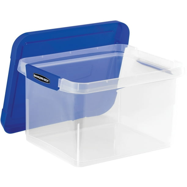 Bankers Box? Heavy Duty Ltr/Lgl Plastic File Box 2pk